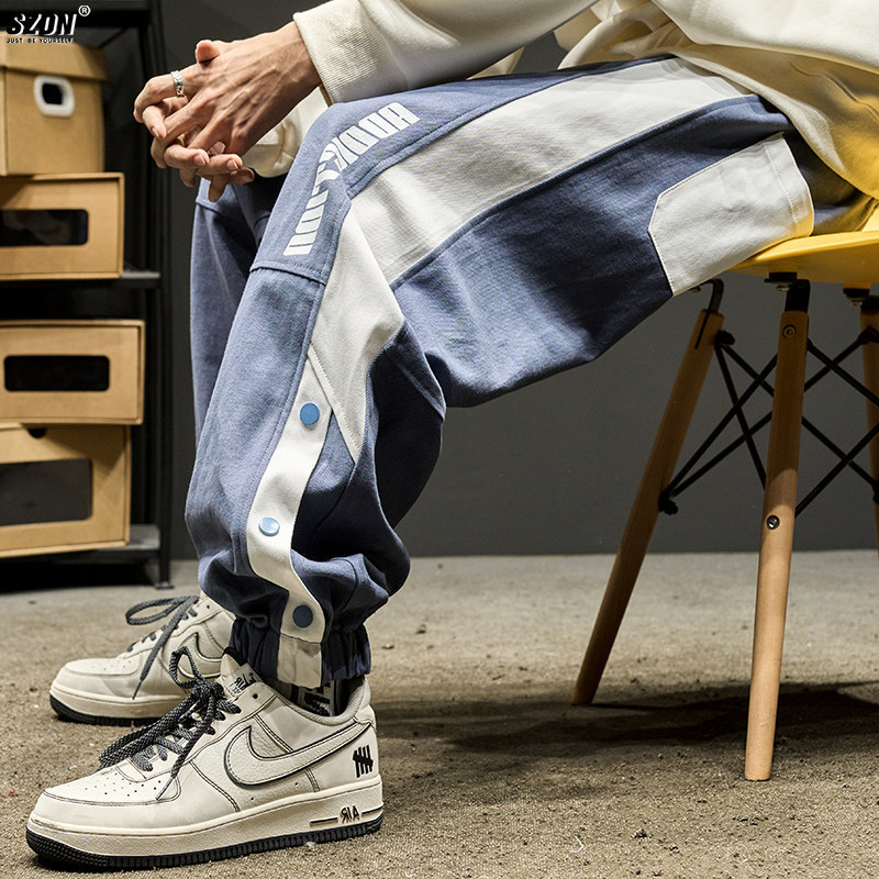 Clearance Sale No Returns or Exchanges Men's Trendy Work Pants with Side Stripes and Button Design, Fashionable Patchwork Fleece-Lined Jogger Pants Clearance Sale No Returns or Exchanges Men's Trendy Work Pants with Side Stripes and Button Design, Fashionable Patchwork Fleece-Lined Jogger Pants