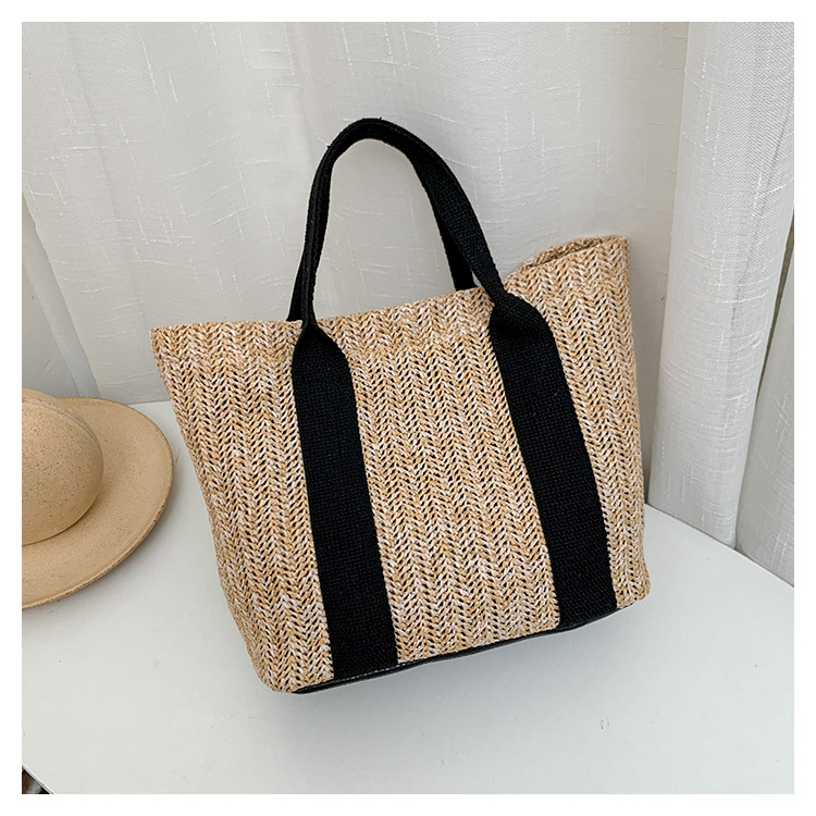 fashion leisure straw woven beach hand bagpicture6