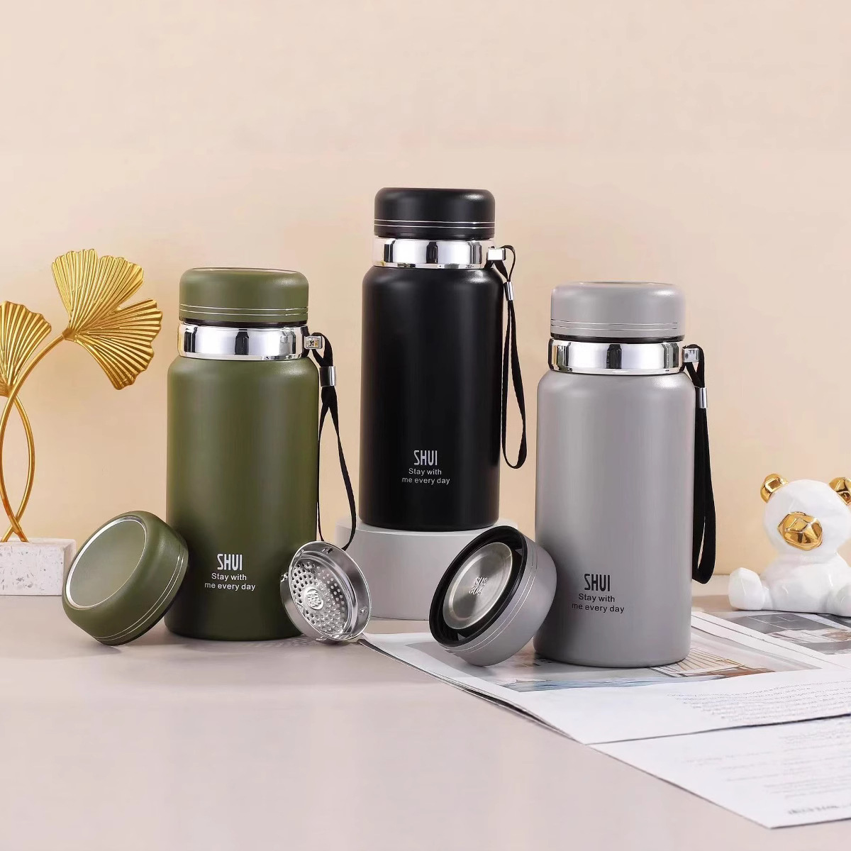 2025新款保温杯女生大容量男士款上学专用泡茶杯高颜值正品水杯子