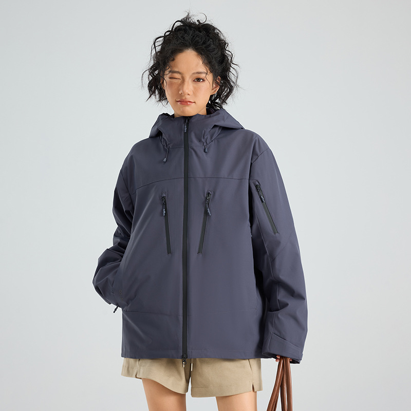 Área azul azul azul con la misma armadura serie de traje de asalto 3 en 1 al aire libre impermeable al aire libre abrigo de montaña desmontable