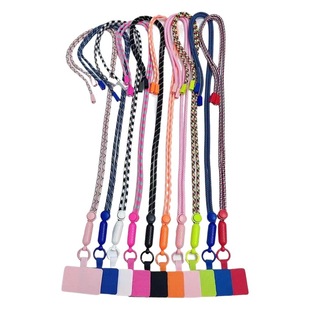 Cross-border explosions 360 ball mobile phone lanyard slung universal mobile phone lanyard neck rope color lanyard gasket