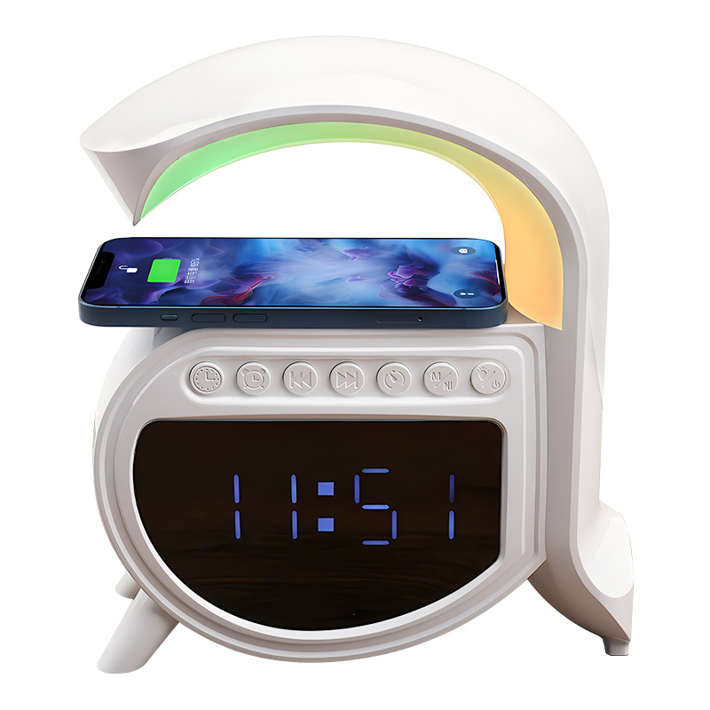 Nuevo altavoz Bluetooth inalámbrico transfronterizo pequeño aA16 inalámbrico reloj de alarma de ruido blanco altavoz Bluetooth sonido