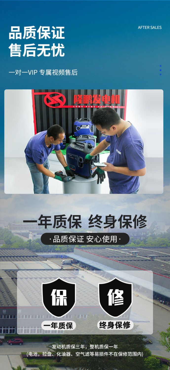 Longpeng Electric Vehicle Range Extender Generator 60/72V Installation-Free Gasoline Small Portable Two-Wheel and Three-Wheel Universal