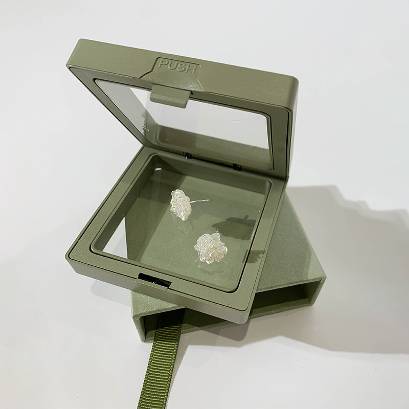 사랑과 낸시 13 라인  바늘 수지 로즈 틈새 디자인 고급 간단한 통근 여성 귀걸이