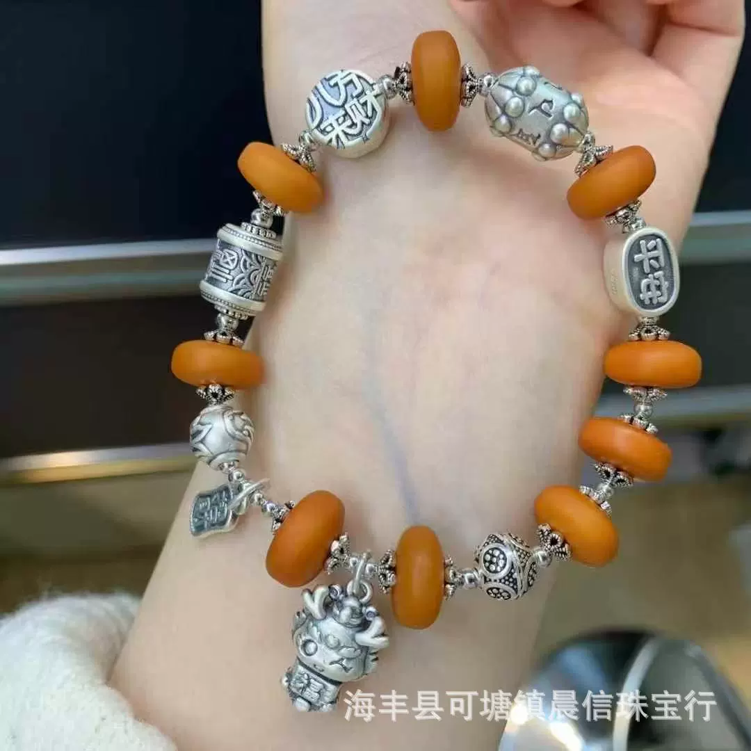 Ретро браслет wax agate, качественные аксессуары