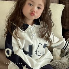 サイズ巻24新商品衝突色カジュアルケイティ猫襟ベルベット保温ガードル少女ジャケット一体ベルベット上着