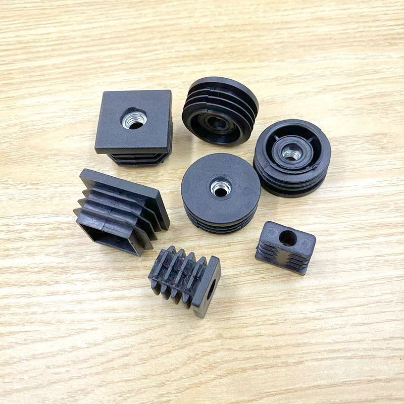 40M8 square nut, plug -in pipe can adjust the foot cushion square tube can adjust the bottom foot manufacturer wholesale