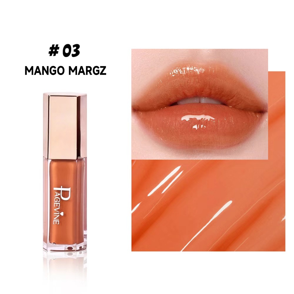 Cross-border PAGE VINE nuevo esmalte de labios de flujo, esmalte de labios de color acuoso, lápiz labial caliente, lápiz labial de miel