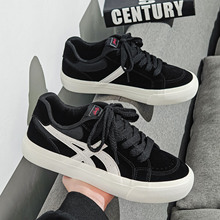 2025秋季新款男鞋子透气男士帆布鞋男复古运动滑板鞋时尚休闲潮鞋