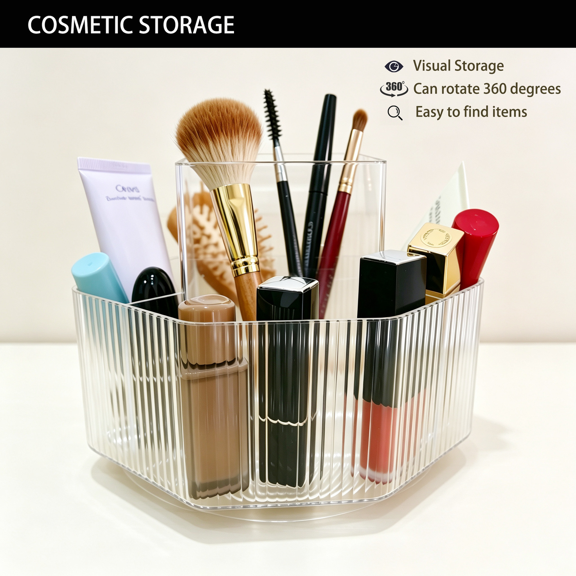 Cross-border cosmetic cotton swab storage box, makeup brush, eyebrow pencil, lipstick box, material bag, coffee capsule, and tea bag storage box