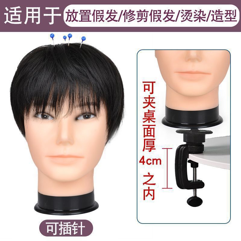 大きな頭を配置して毛を整える化粧頭型、無毛男性頭型、毛娘かつら兄弟|undefined