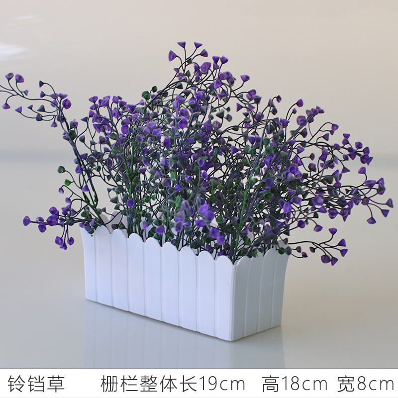 Flor artificial jardín de flores de plástico traje de valla de flores artificiales decoración de la ventana interior y exterior decoración floral decoración de la Mesa maceta flor