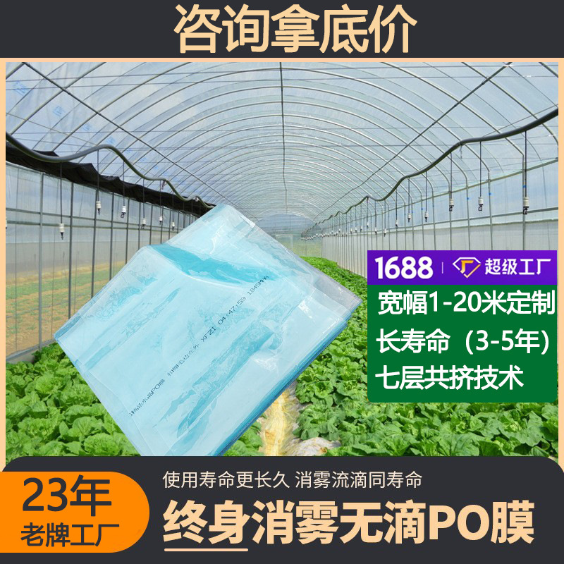 12 hilos de película de invernadero de polietileno película de cultivo de película agrícola de aislamiento térmico de vegetales película de plástico transparente para la agricultura espesada y duradera