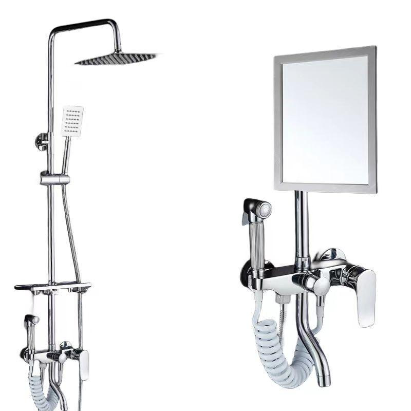 Juego de ducha de latón con boquilla de presión, aleación de zinc, material de ingeniería, suministro al por mayor