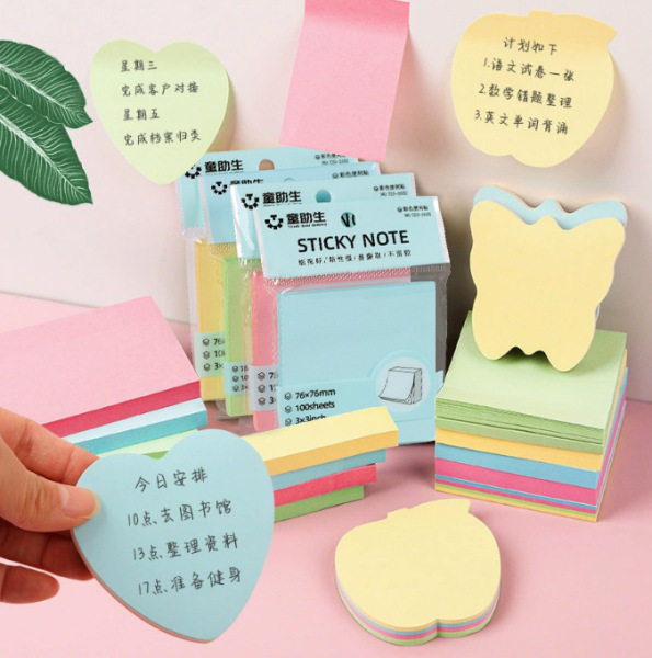 Colorful post-it notes cute cartoon special notes for students using…