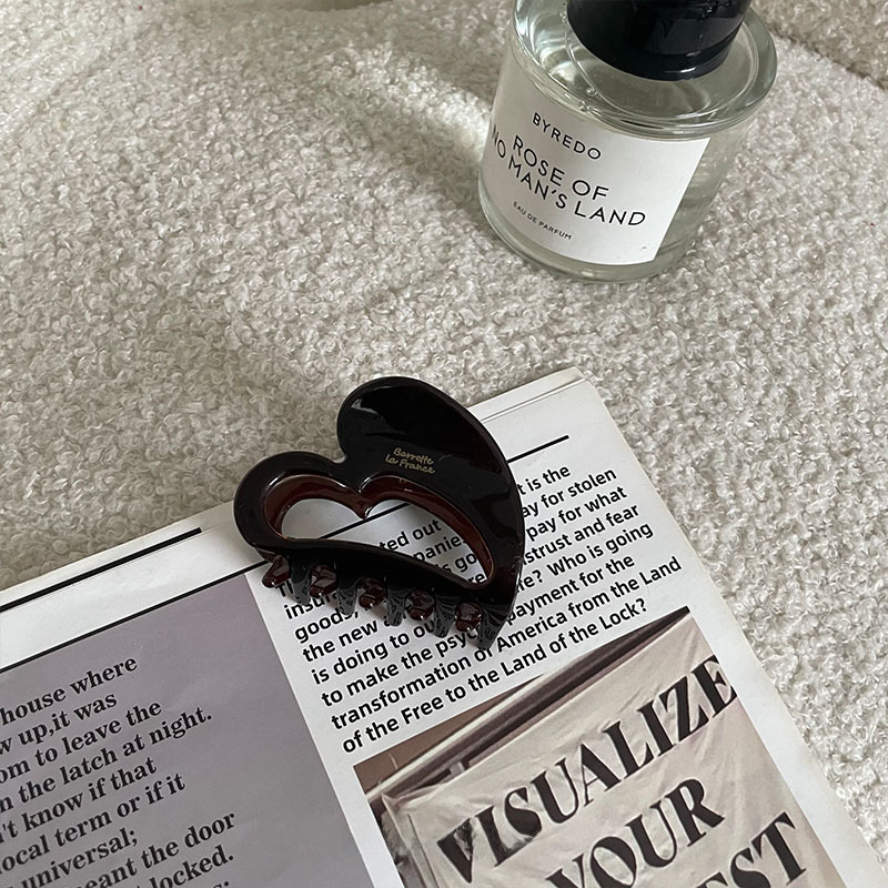 Factory Direct Elegant Brown Unique Gloss Grab Clip Hair Grab Pontail Clip Simple IN Shark Clip Hair Accessories Headdress_voghion.com