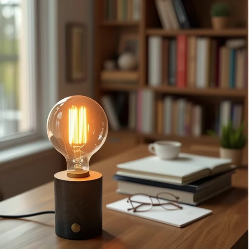 Bombilla LED Edison retro nostálgico E27 boca de tornillo grande luz amarilla cálida lámpara de tungsteno de imitación Dragon Ball lámpara de filamento creativa