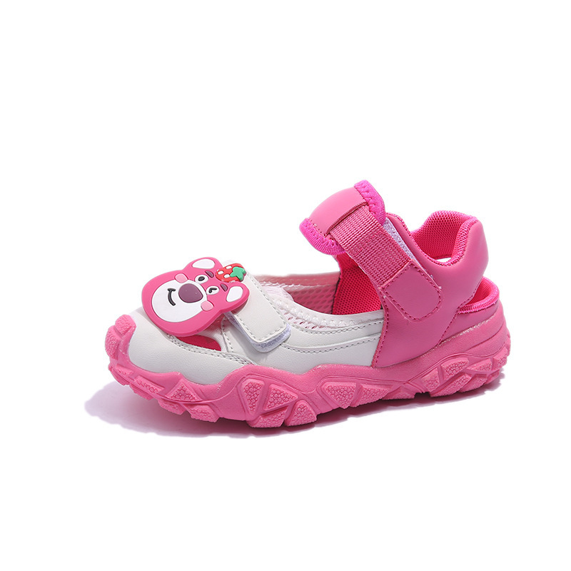 Sandalias deportivas para niños 2024 verano nuevas sandalias para niñas sandalias de dibujos animados Baotou zapatos de playa de conejo lindo
