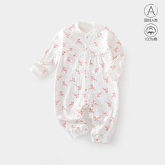 嬰兒連體衣春秋季男女寶寶春裝a類新生兒衣服童裝純棉長袖哈衣