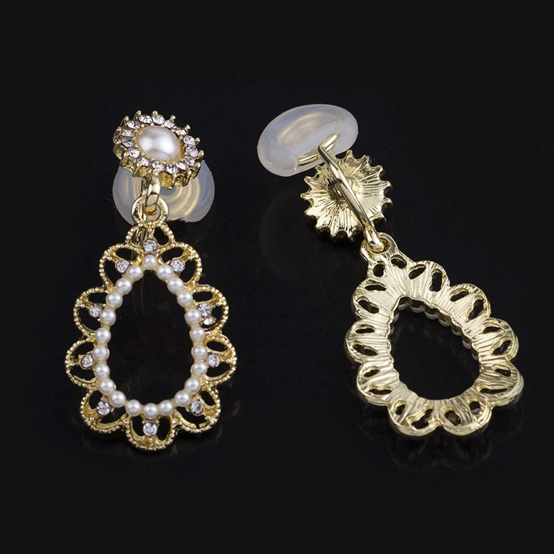 Серебряная игла, серьги из жемчуга, муравьиная спираль, зажимы для ушей, аксессуар, без проколов ушей