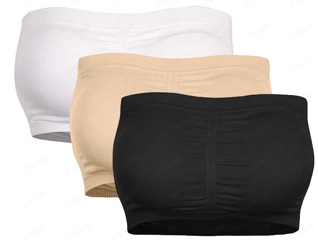 Comercio exterior transfronterizo, combinación de múltiples piezas, doble capa, talla grande, sin tirantes, ropa interior, pecho envuelto para mujer, sin anillo de acero, lote de ropa interior