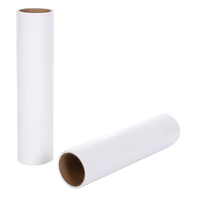 Rodillo de papel pegajoso desgarrable Dispositivo de pegado del pelo del animal doméstico Dispositivo de pegado ropa del hogar cepillo de rodillo rollo de papel reemplazable