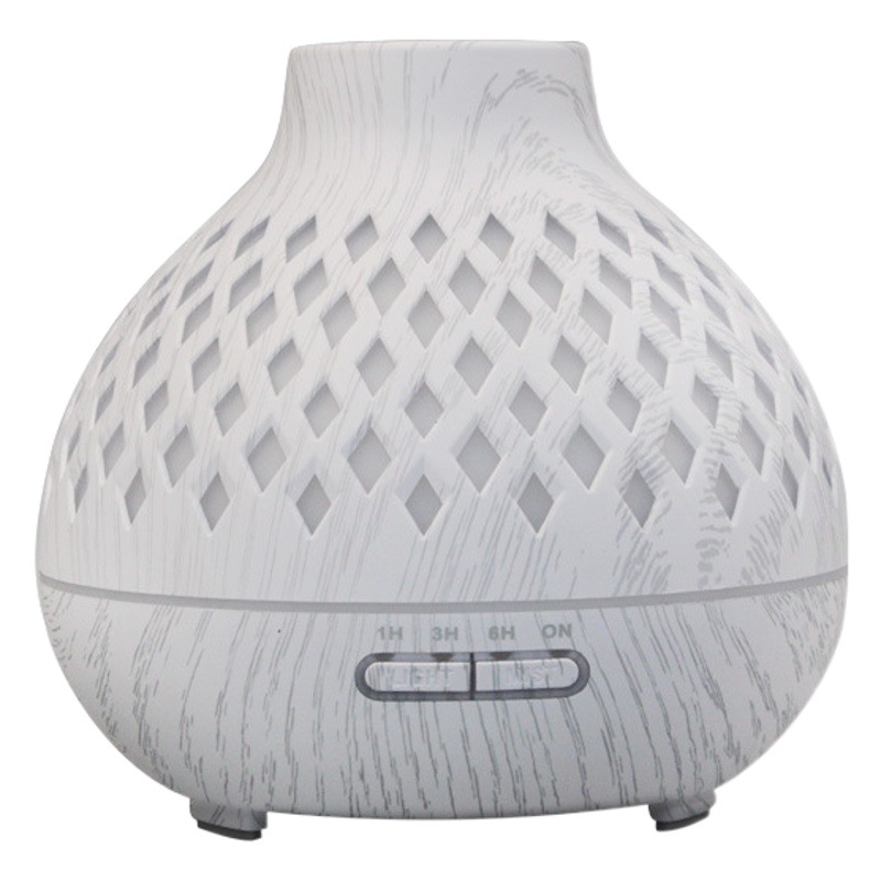 Cruz de tipo diamante grano de madera máquina de aromaterapia hogar ultrasónico humidificador de aire control remoto colorido aceite esencial máquina de aromaterapia