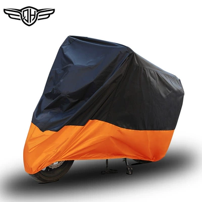 Wind-Proof, Waterproof, Thickened Electric | Car clothing - s03kg18095110cm-210d-upper-black-and-lower-orange-splicing-model