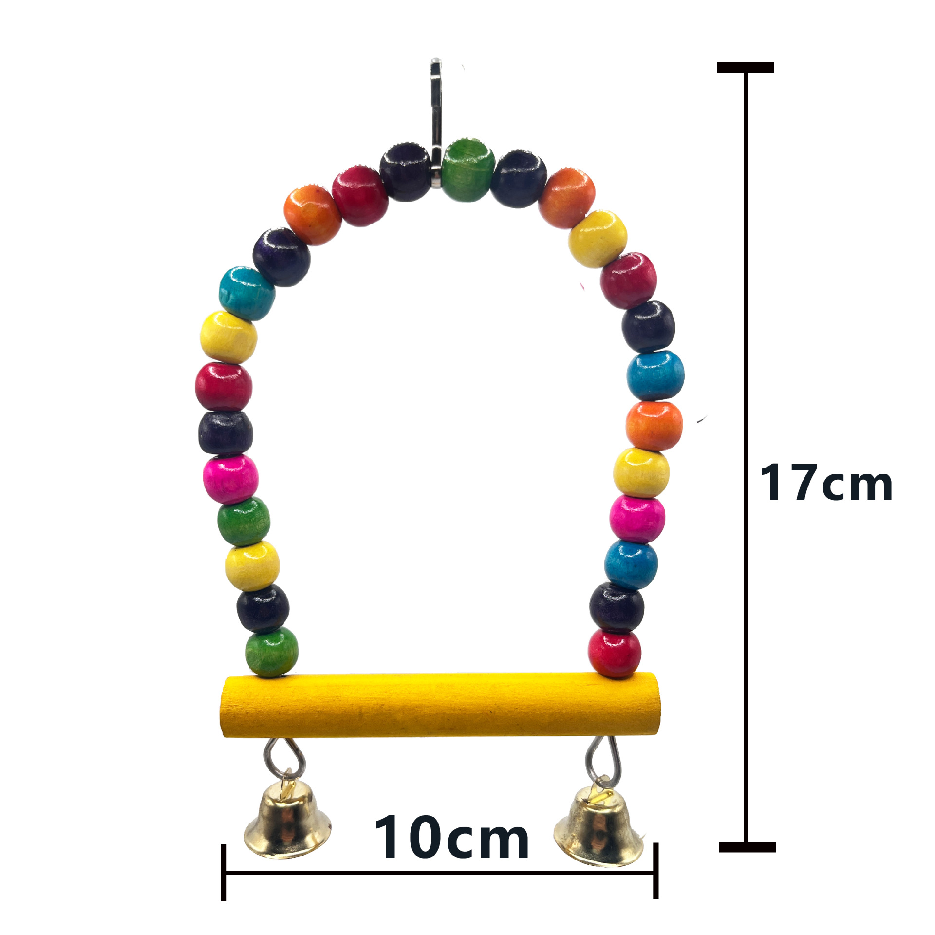 Loro juguete pájaro juguete colorido columpio escalera soporte Rod Bird Cage accesorios mascotas suministros de aves al por mayor image 17