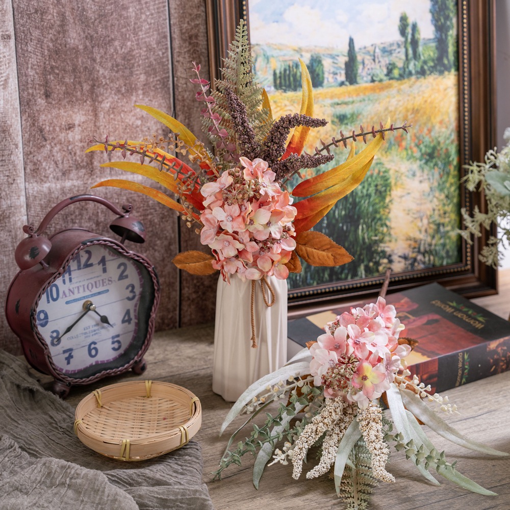 Manufacturer of wholesale decorative spherical hand-embroidered artificial flowers, fake flowers, green plant crafts, INS style, cross-border MW89104