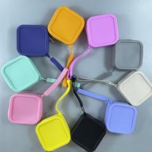 爆款拉链零钱包多功能硅胶收纳包口红银行卡耳机收纳袋便捷钥匙包