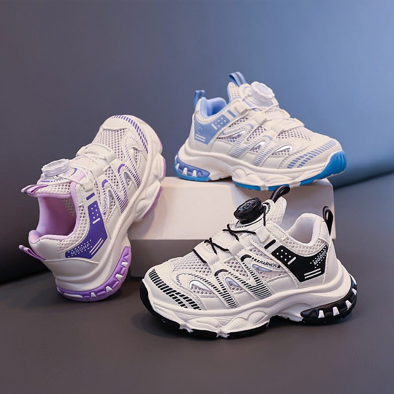 Zapatos deportivos para niños 2026 verano nuevo estilo de moda para niñas zapatos casuales de niños zapatos deportivos de correr de malla