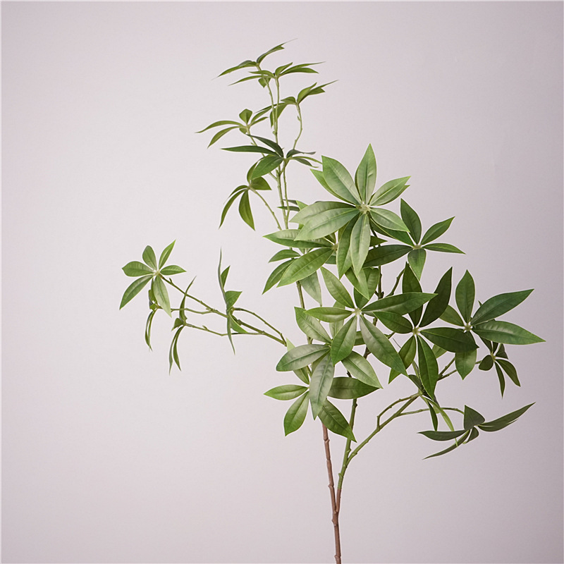 High-quality simulation green plant rich leaf Ma drunk wood net red ins style homestay decoration project photography floral fake leaves