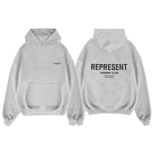 High Street Represent Classic Logo Hoodie Sweatshirt Loose Trendy Couple Unisex Hat Top