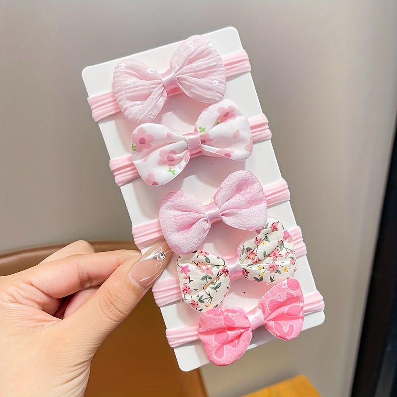 Pajarita rosa-5Pcs