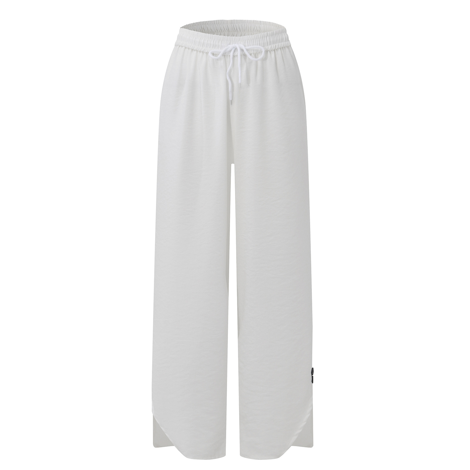 Women's Daily Streetwear Solid Color Full Length Button Casual Pants Wide Leg Pants display picture 8