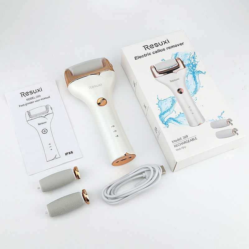 Pie de molienda para eliminar la piel muerta, artefacto mágico de pedicura para mujeres, conjunto de pedicura para eliminar la piel de los pies, talón de los pies, máquina eléctrica de molienda de pies para el hogar