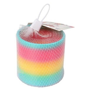 Large Magic Rainbow ring spring ring boys and girls educational elastic ring elastic ring toy Qixing competitive rainbow ring