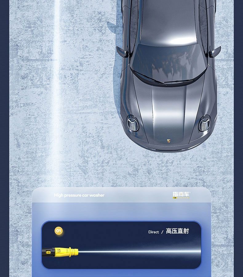 Ultra-High-Pressure High-Power Cleaning Machine 220V Household Commercial Car Washing Machine Supercharged Portable Water Gun Car Washing Artifact