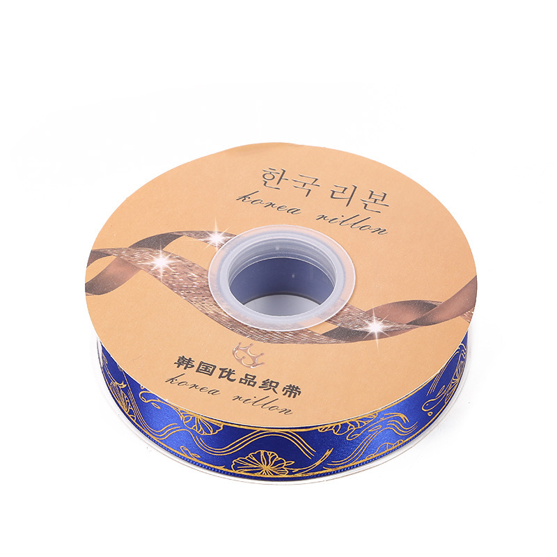 Bandeja de Bar cinta hecha a mano peces Lotus Pond Moonlight láser oro dorado cinta caja de regalo fábrica de embalaje cinta al por mayor