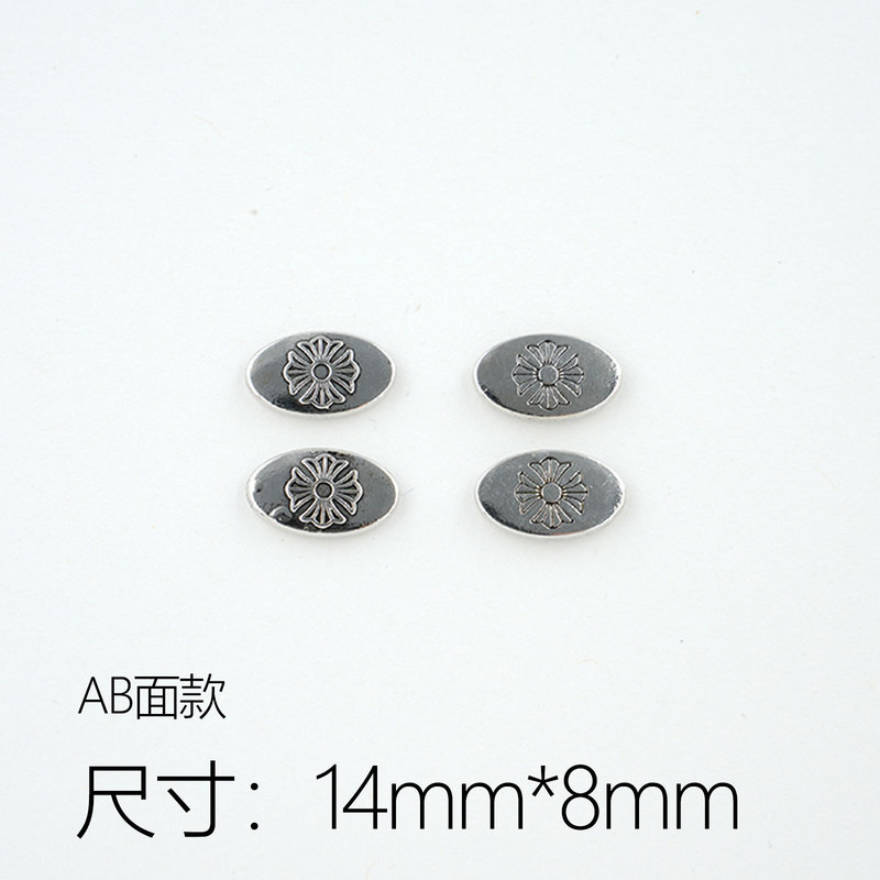 热销复古白K合集合金克罗星星朋克风格配件diy饰品发饰手机壳贴片|undefined