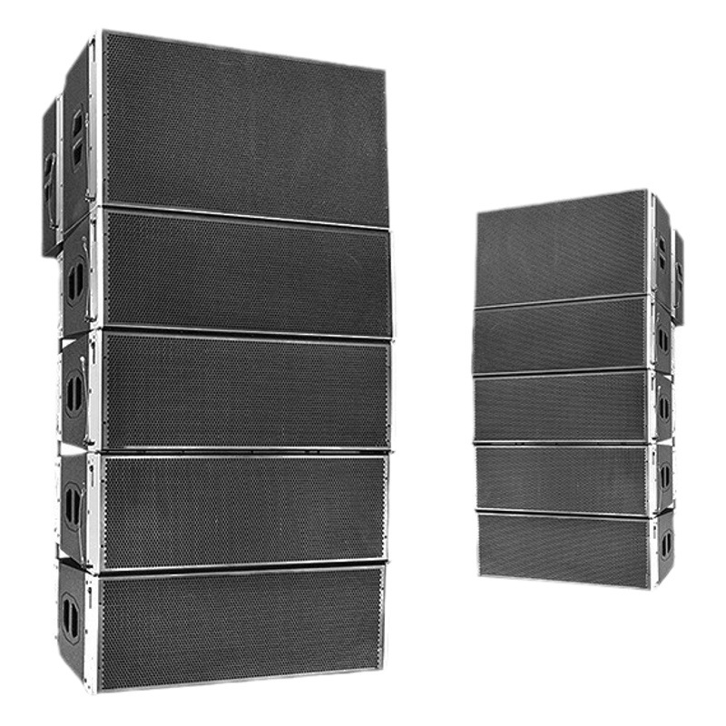 Ventas directas de fábrica doble de doce pulgadas de línea de matriz de audio profesional de gran rendimiento al aire libre etapa de audio line array equipo de altavoces