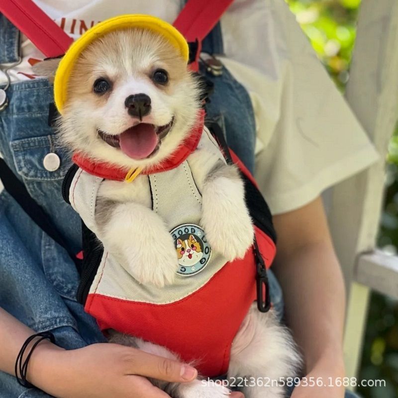 ペット猫バッグ、犬のお出かけショルダーポータブルバックパック、犬バッグ、犬キャリーバッグ、猫、中小型犬、胸元キャリー|undefined