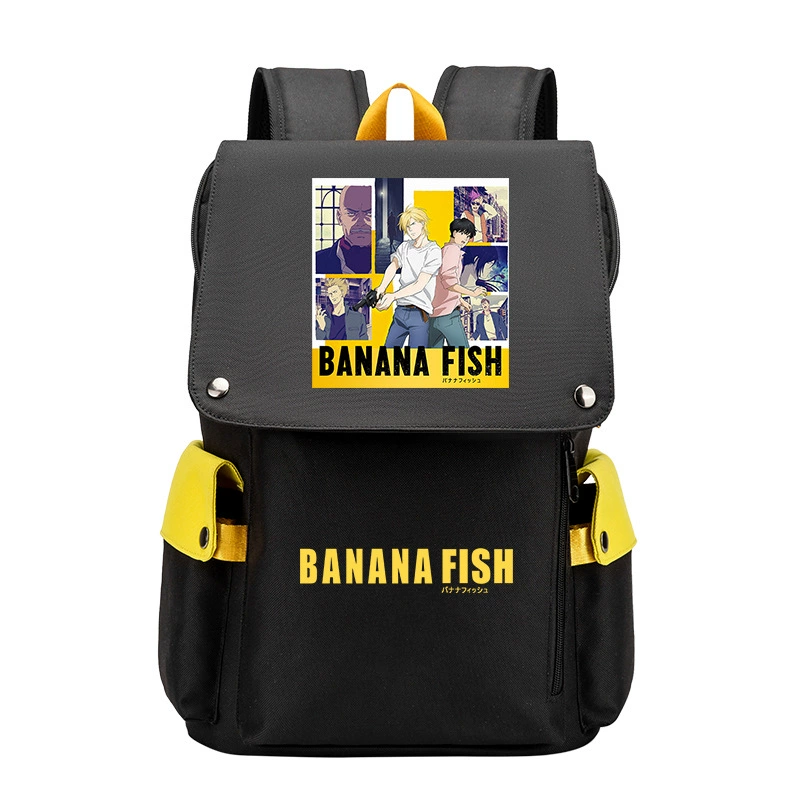 Банановые рыбки Banana Fish, бойцовская борьба, помощь студенту, рюкзак мужской, карикатурный большой объём школьный ранец