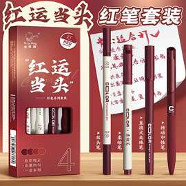 彩色中性笔彩笔学生用高颜值套装手帐标记划重点水笔女生笔记专用