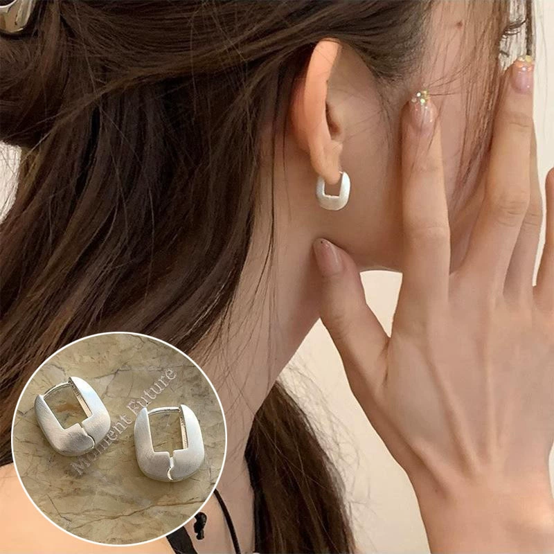 Drop Earrings, Minimal Universal Design, Copper Base with Silver Plating, Lightweight 6 g