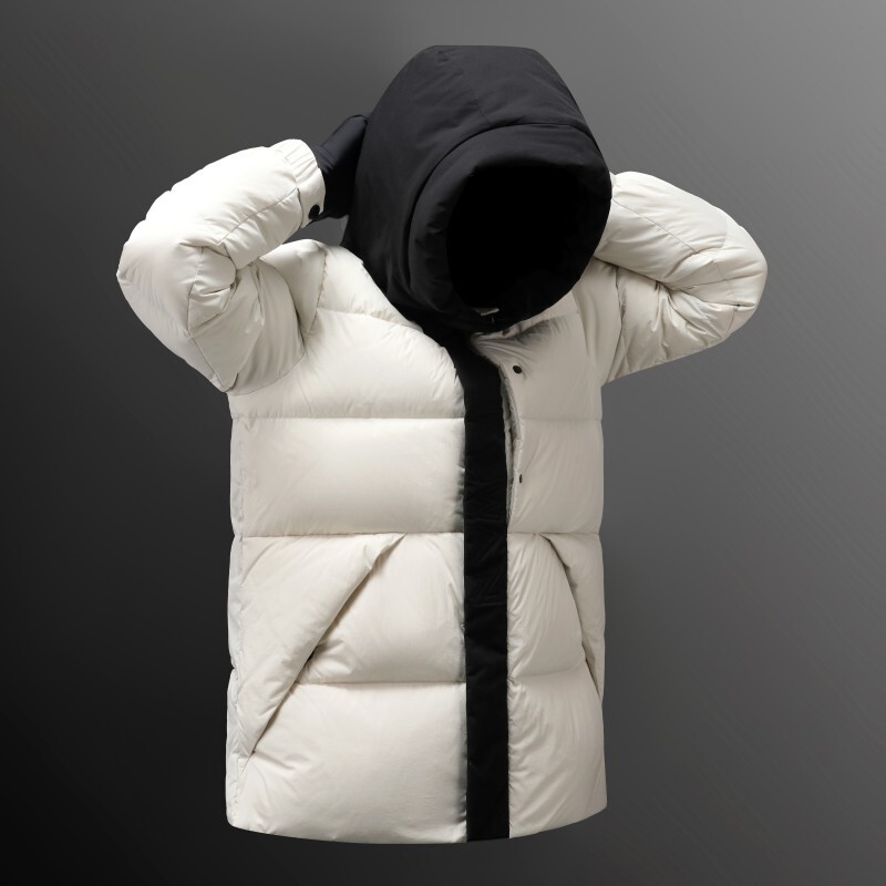 Mengjia Black Warrior Goose down Jacket Men's 2025 Winter New Thickened Warm Outdoor Short Bread Jacket Men's Mengjia Black Warrior Goose down Jacket Men's 2025 Winter New Thickened Warm Outdoor Short Bread Jacket Men's