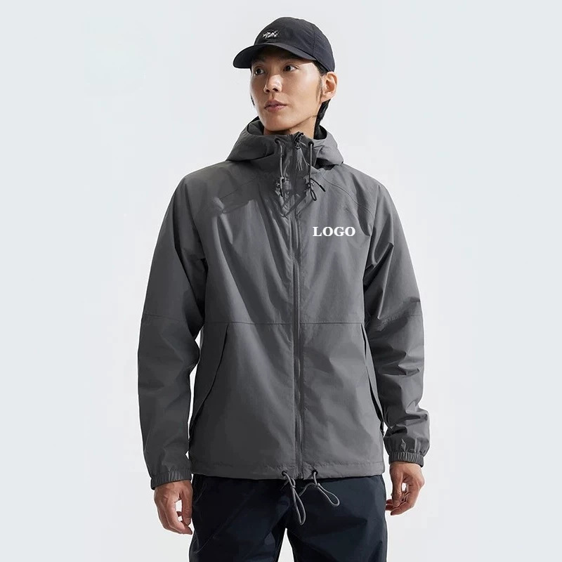 Spring and Autumn North Face Hooded Jacket New Model Outdoor Casual Sports Jacket Windproof Waterproof Tnf Cross-Border
