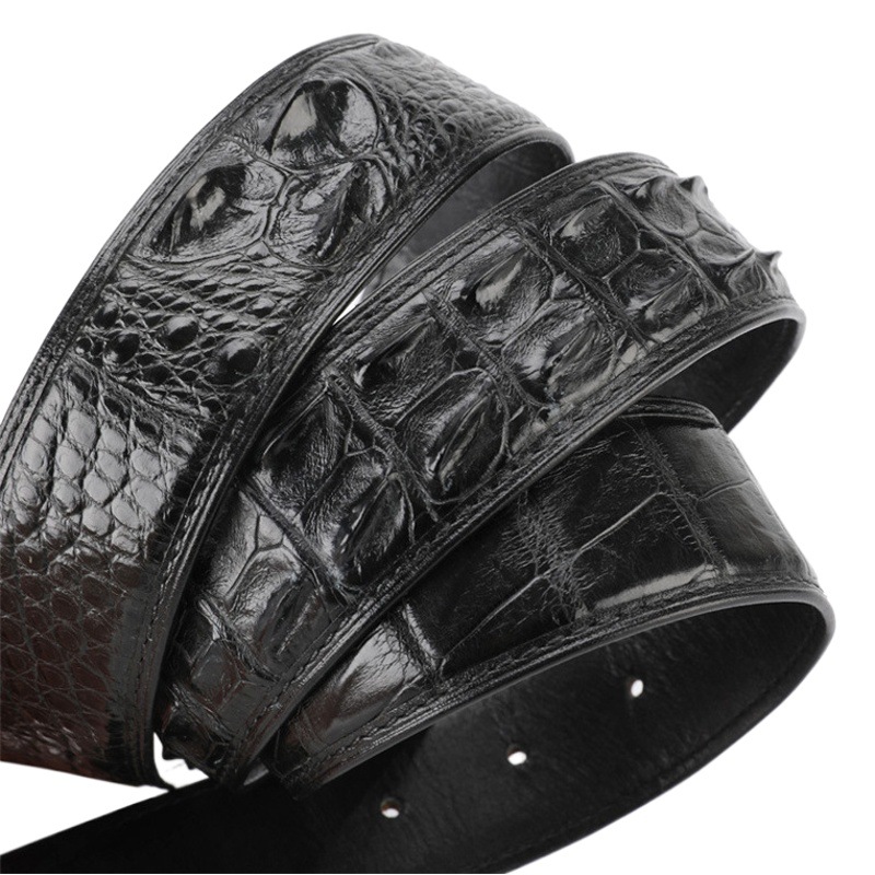 Tailandia correa de cuero de cocodrilo hebilla Lisa placa hebilla vientre casual cinturón de cuero de los hombres del todo-fósforo cinturón de los hombres pantalones cinturón de los hombres
