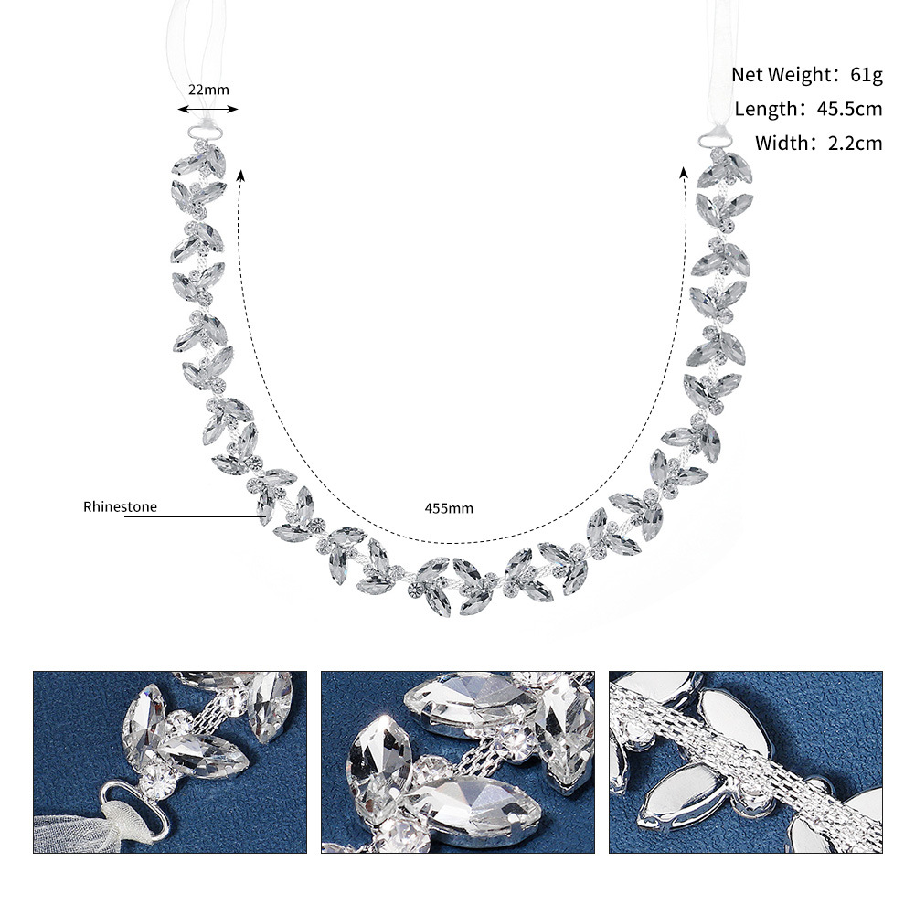 European And American Women's Metal Waist Chain,Exquisite And Simple Dance Rhinestone Belt,Diamond Fine Chain Bridal Belt